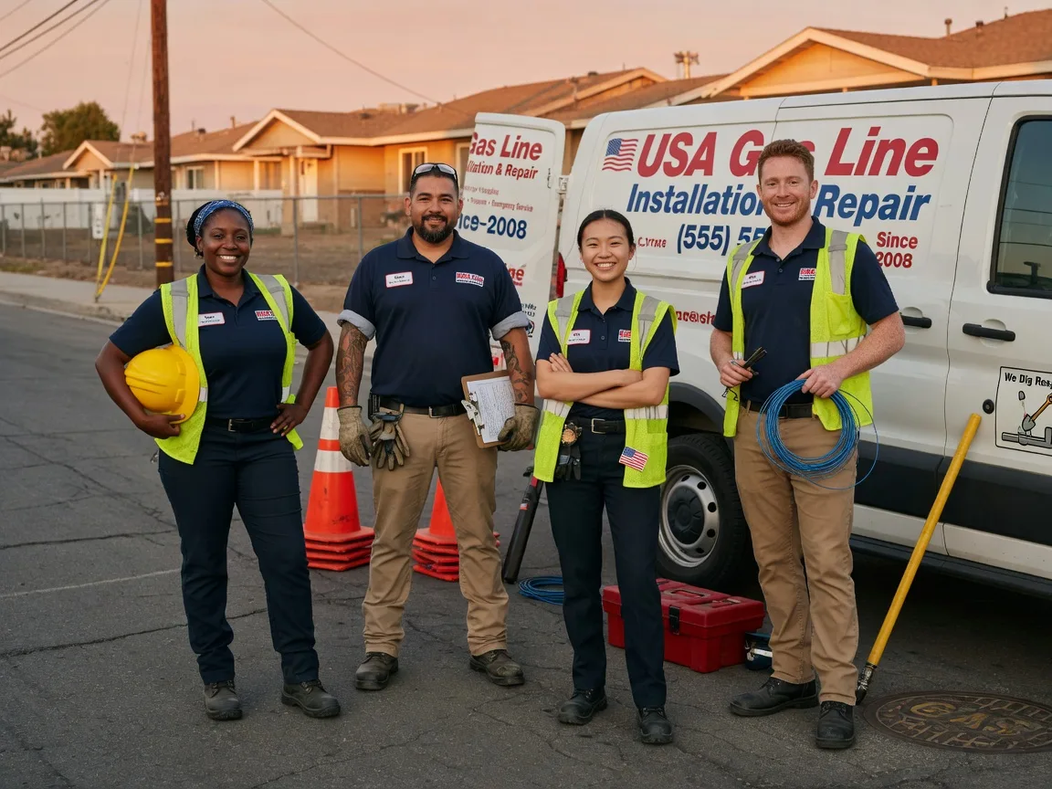 Gas Line Installation company in Ecru, MS